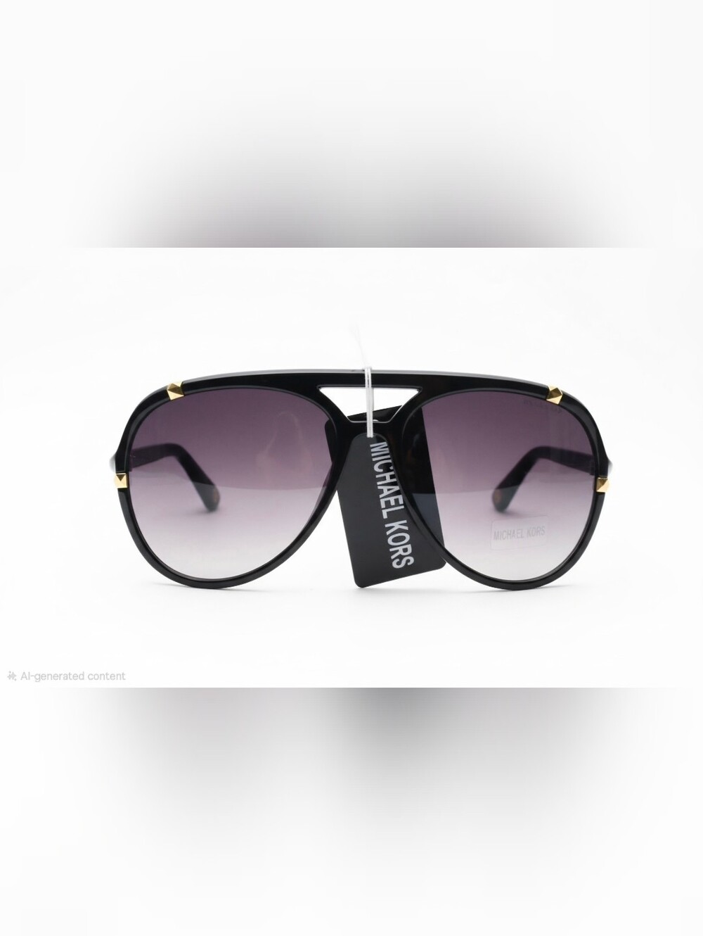 Michael Kors Jemma M2836S Aviator Sunglasses Black / Gold